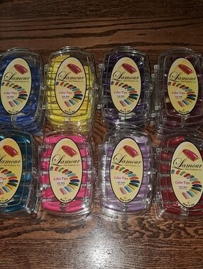 24 New Packs Of Lamour Color Tips- Assorted Colors
